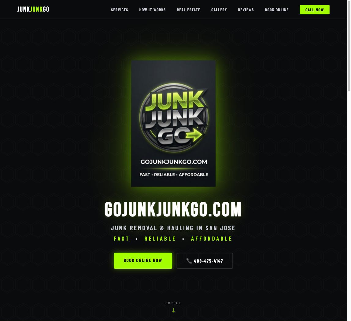 Junk Junk Go junk removal website